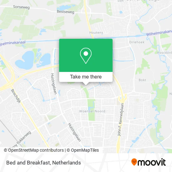 Bed and Breakfast map