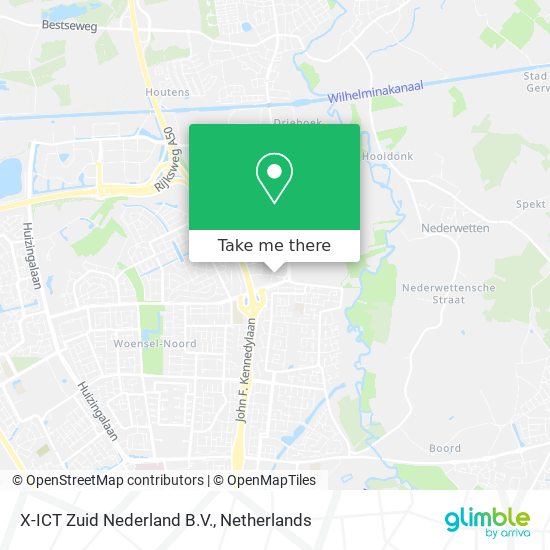 X-ICT Zuid Nederland B.V. Karte