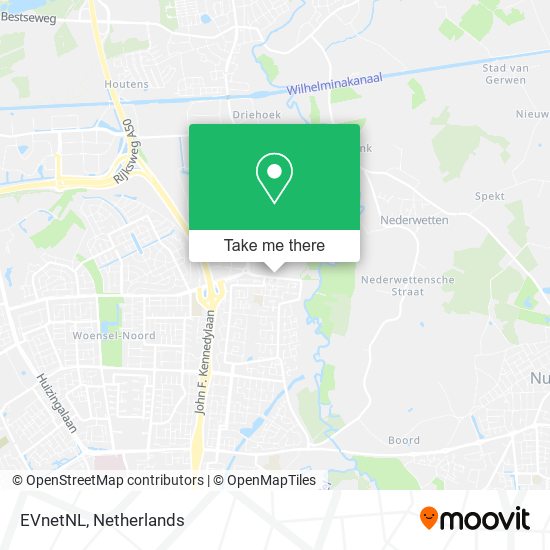 EVnetNL map