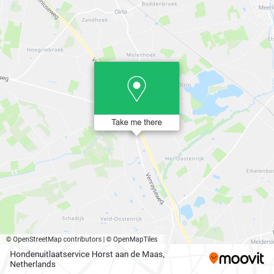 Hondenuitlaatservice Horst aan de Maas Karte
