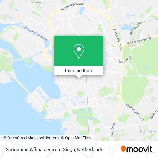 Surinaams Afhaalcentrum Singh map