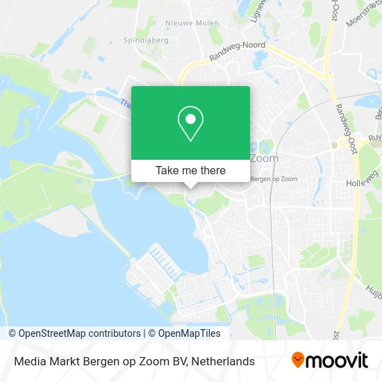 Media Markt Bergen op Zoom BV map