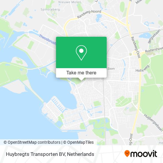Huybregts Transporten BV map