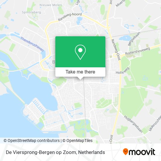 De Viersprong-Bergen op Zoom map