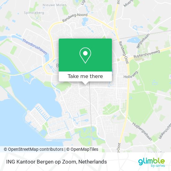 ING Kantoor Bergen op Zoom map