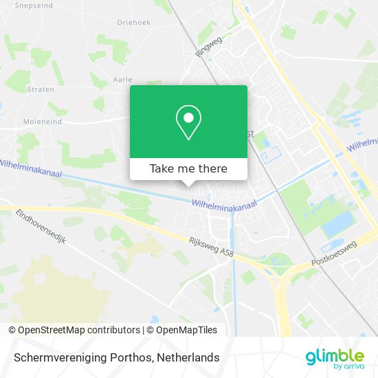 Schermvereniging Porthos map