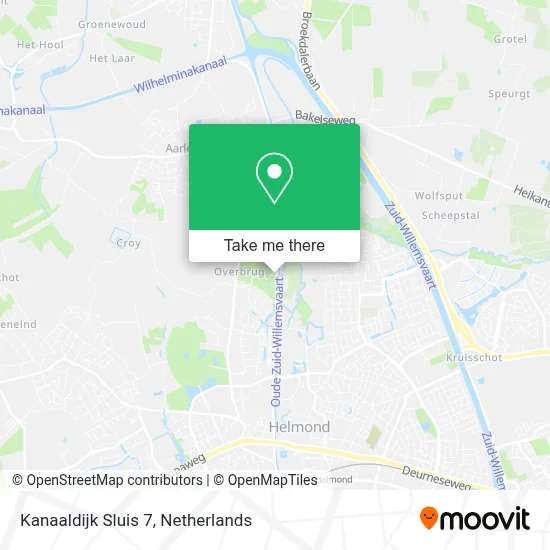 Kanaaldijk Sluis 7 map