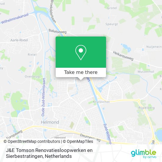 J&E Tomson Renovatiesloopwerken en Sierbestratingen Karte