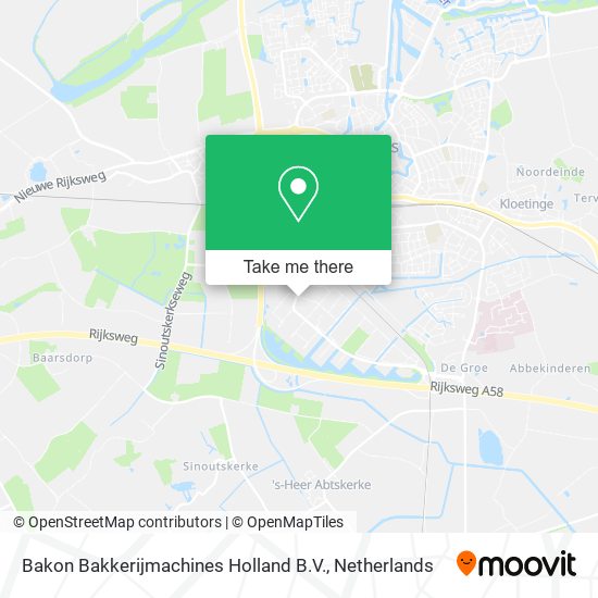 Bakon Bakkerijmachines Holland B.V. map