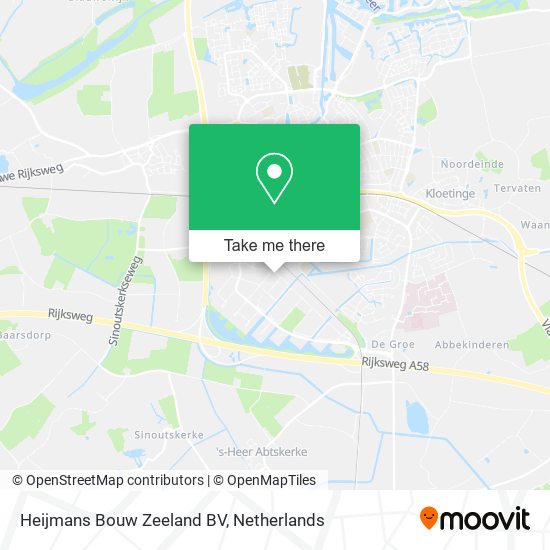 Heijmans Bouw Zeeland BV map