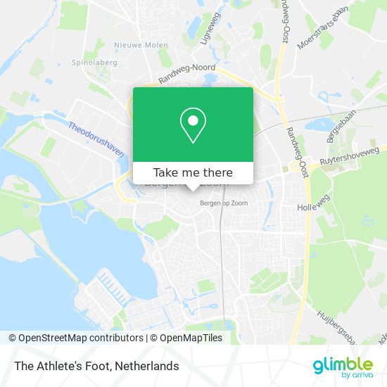 The Athlete's Foot map