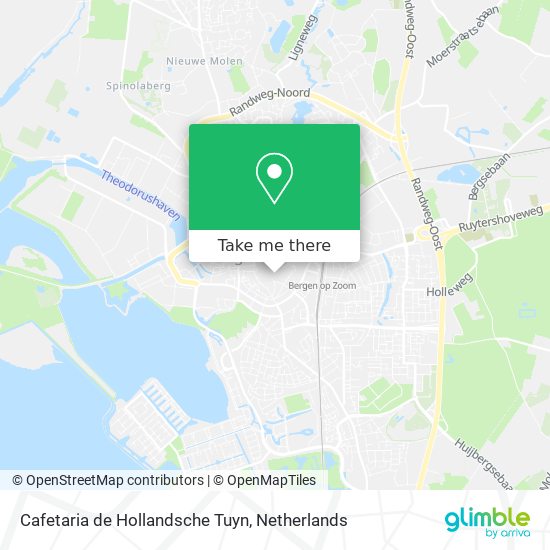 Cafetaria de Hollandsche Tuyn Karte