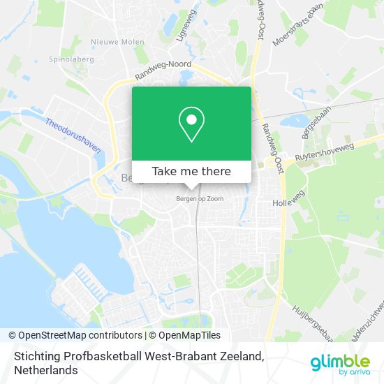 Stichting Profbasketball West-Brabant Zeeland Karte