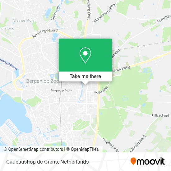 Cadeaushop de Grens map