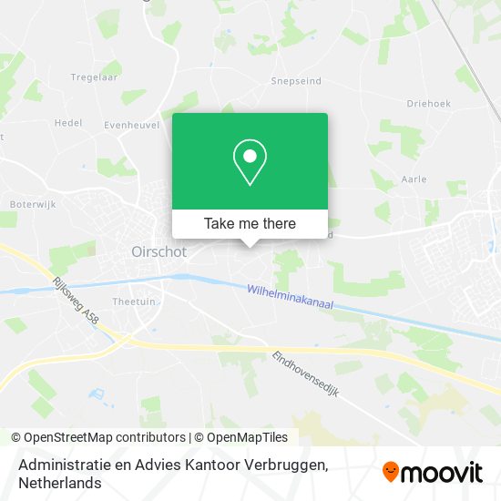 Administratie en Advies Kantoor Verbruggen Karte