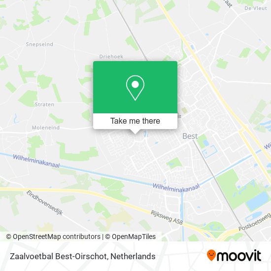 Zaalvoetbal Best-Oirschot map