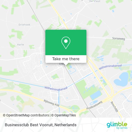 Businessclub Best Vooruit map