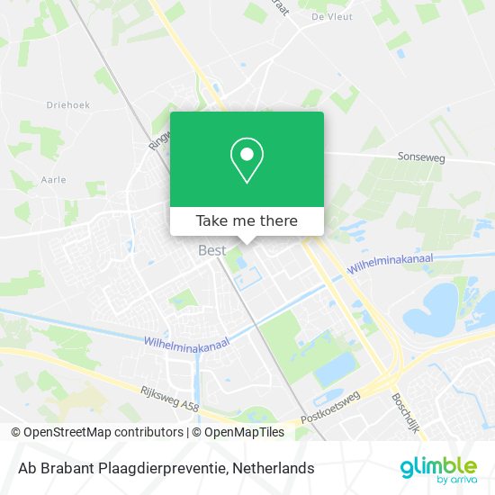 Ab Brabant Plaagdierpreventie Karte