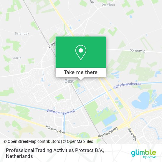 Professional Trading Activities Protract B.V. map