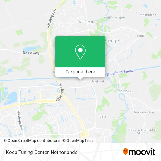 Koca Tuning Center map