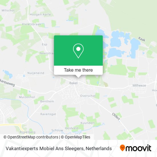 Vakantiexperts Mobiel Ans Sleegers map