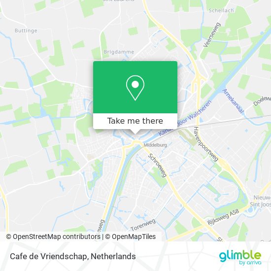 Cafe de Vriendschap map