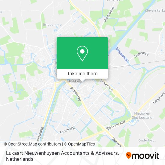 Lukaart Nieuwenhuysen Accountants & Adviseurs map