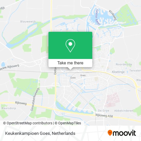 Keukenkampioen Goes map