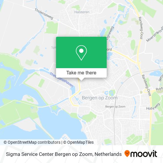 Sigma Service Center Bergen op Zoom Karte