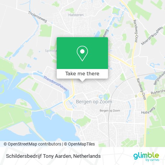 Schildersbedrijf Tony Aarden map