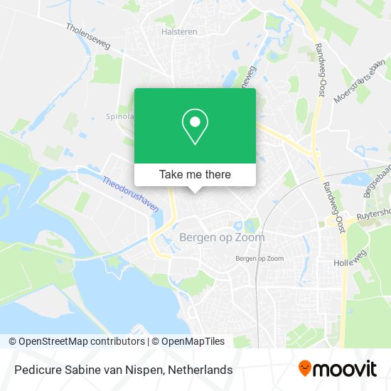 Pedicure Sabine van Nispen map