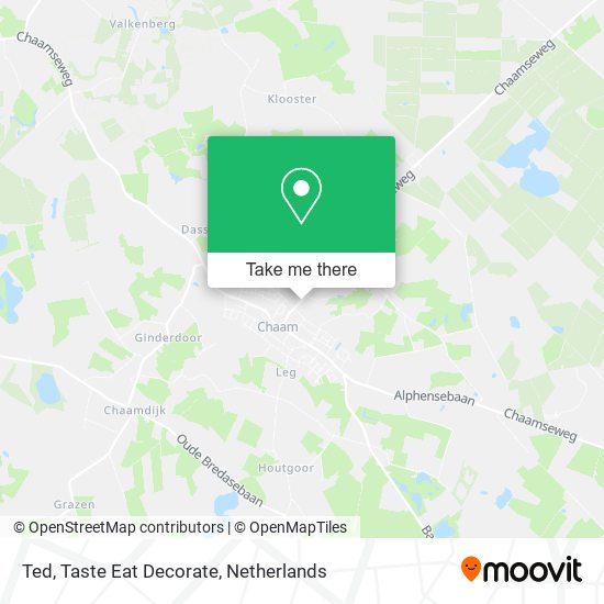 Ted, Taste Eat Decorate map