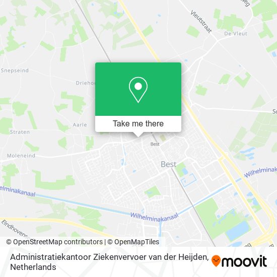 Administratiekantoor Ziekenvervoer van der Heijden map