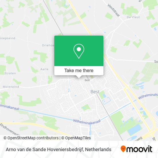 Arno van de Sande Hoveniersbedrijf map