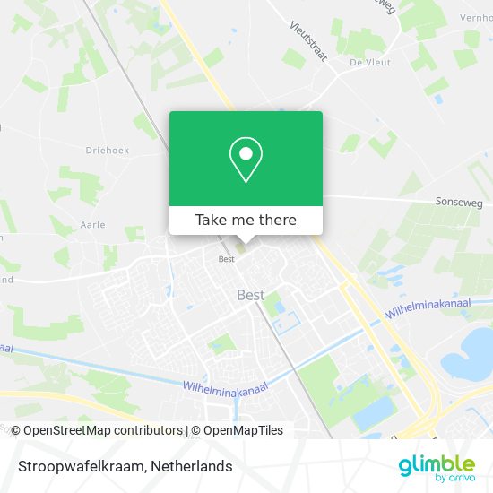 Stroopwafelkraam map