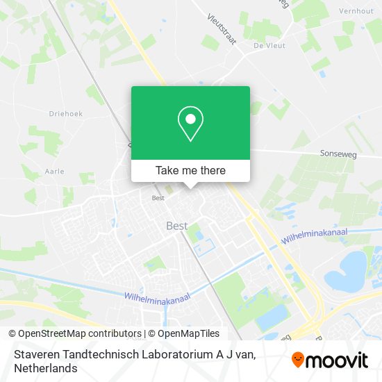 Staveren Tandtechnisch Laboratorium A J van Karte