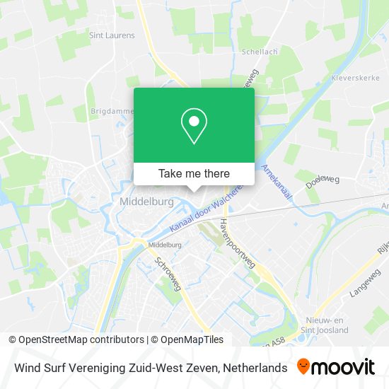 Wind Surf Vereniging Zuid-West Zeven Karte