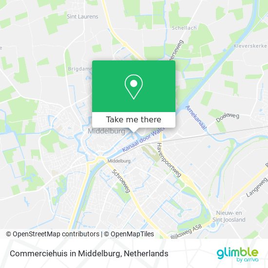 Commerciehuis in Middelburg map