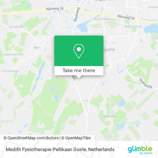 Medifit Fysiotherapie Pellikaan Goirle map