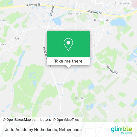 Judo Academy Netherlands map