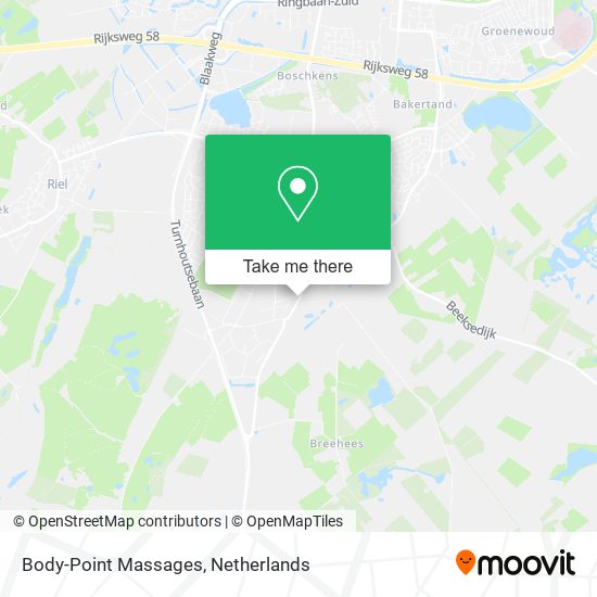 Body-Point Massages map