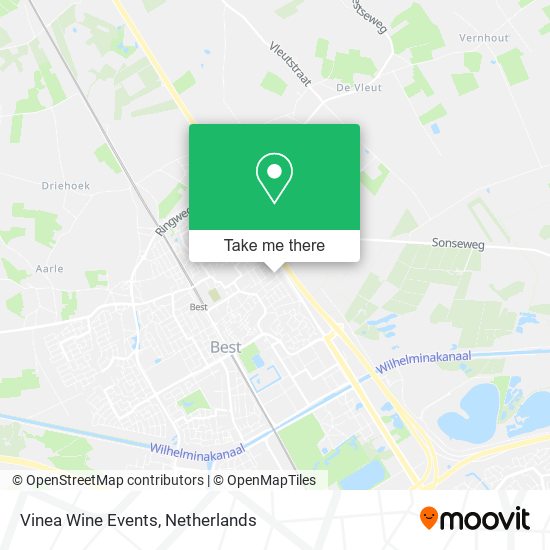 Vinea Wine Events map