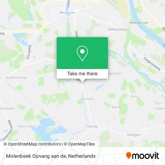 Molenbeek Opvang aan de map