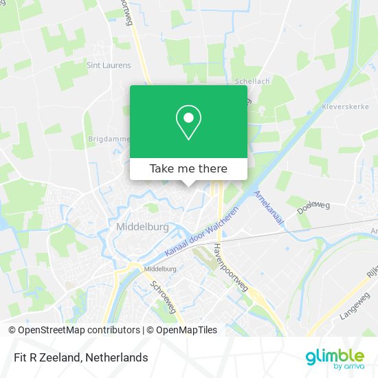 Fit R Zeeland map