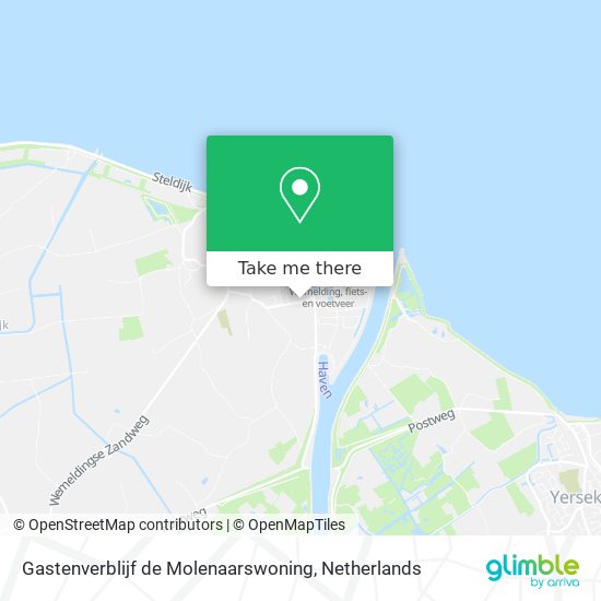 Gastenverblijf de Molenaarswoning Karte