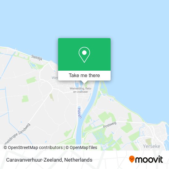 Caravanverhuur-Zeeland Karte