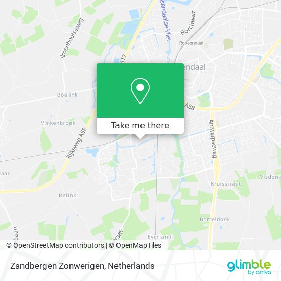 Zandbergen Zonwerigen map