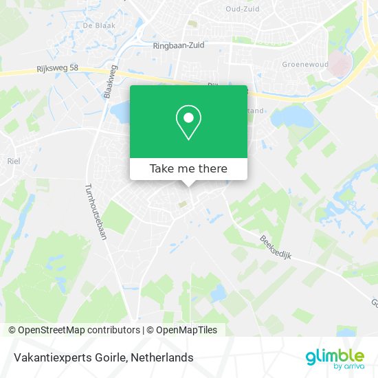 Vakantiexperts Goirle map