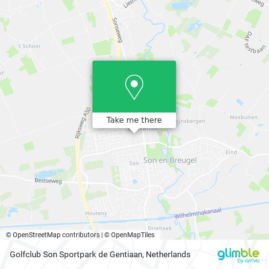 Golfclub Son Sportpark de Gentiaan map