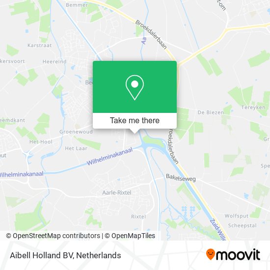 Aibell Holland BV map